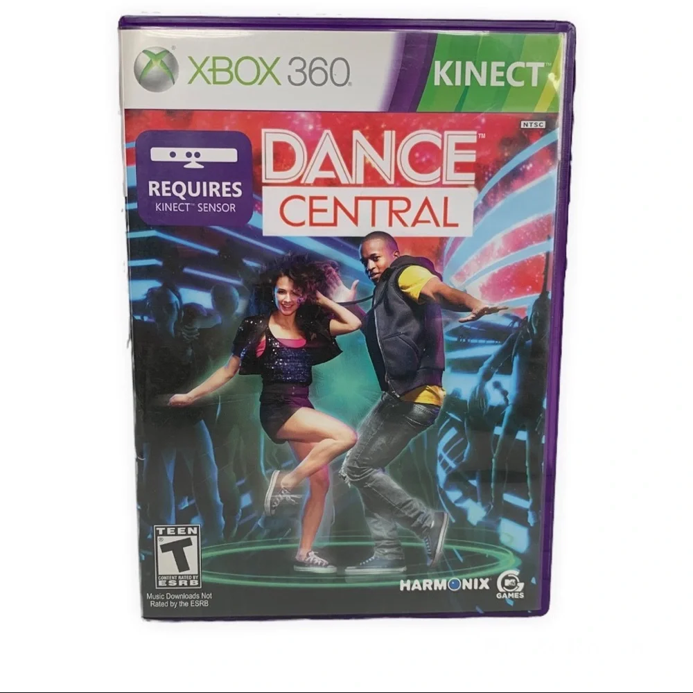 Xbox 360 Kinect Bundle and 2 Kinect Games: Dance Central and Leela & All Cables